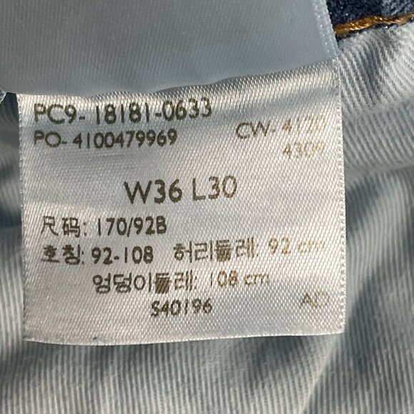 Levis 541 Premium Jeans Mens 36x30 Light Wash Straight Leg Denim - Picture 10 of 11